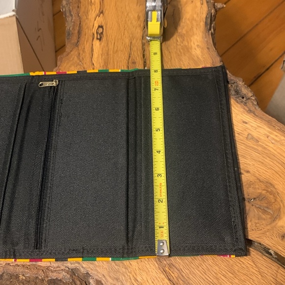 KENTE WEST AFRICA GHANA WALLET CLUTCH BILLFOLD TRIFOLD PASSPORT HOLDER - Picture 5 of 9